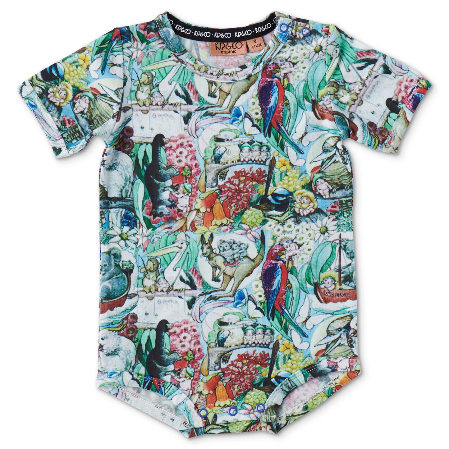 May Gibbs X Kip&Co Bush Friends Organic Short Sleeve Romper