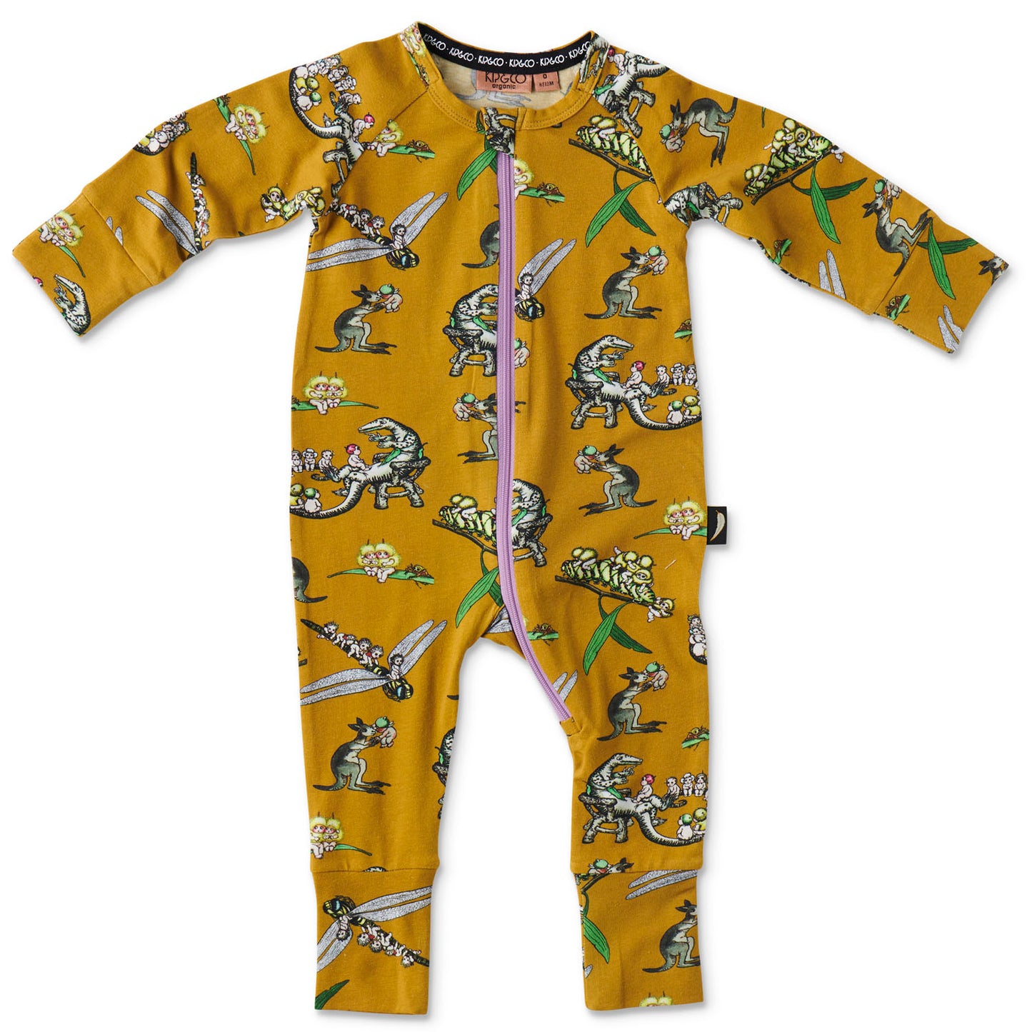 May Gibbs X Kip&Co Desert Daycare Organic Zip Romper