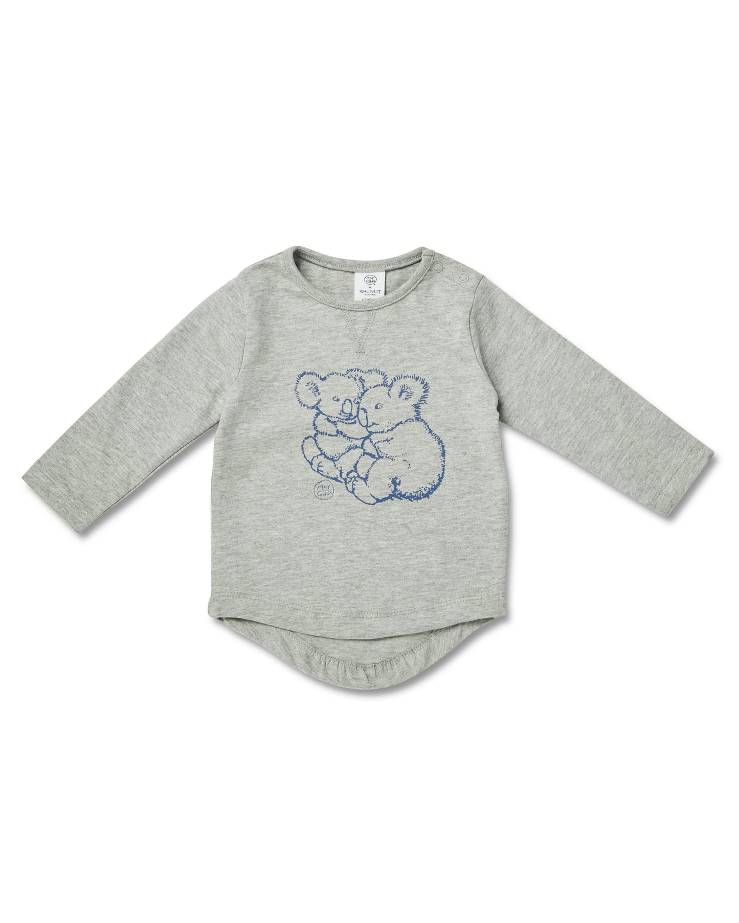 May Gibbs x Walnut Melbourne Leo Long Sleeve Tee Koala Cuddles