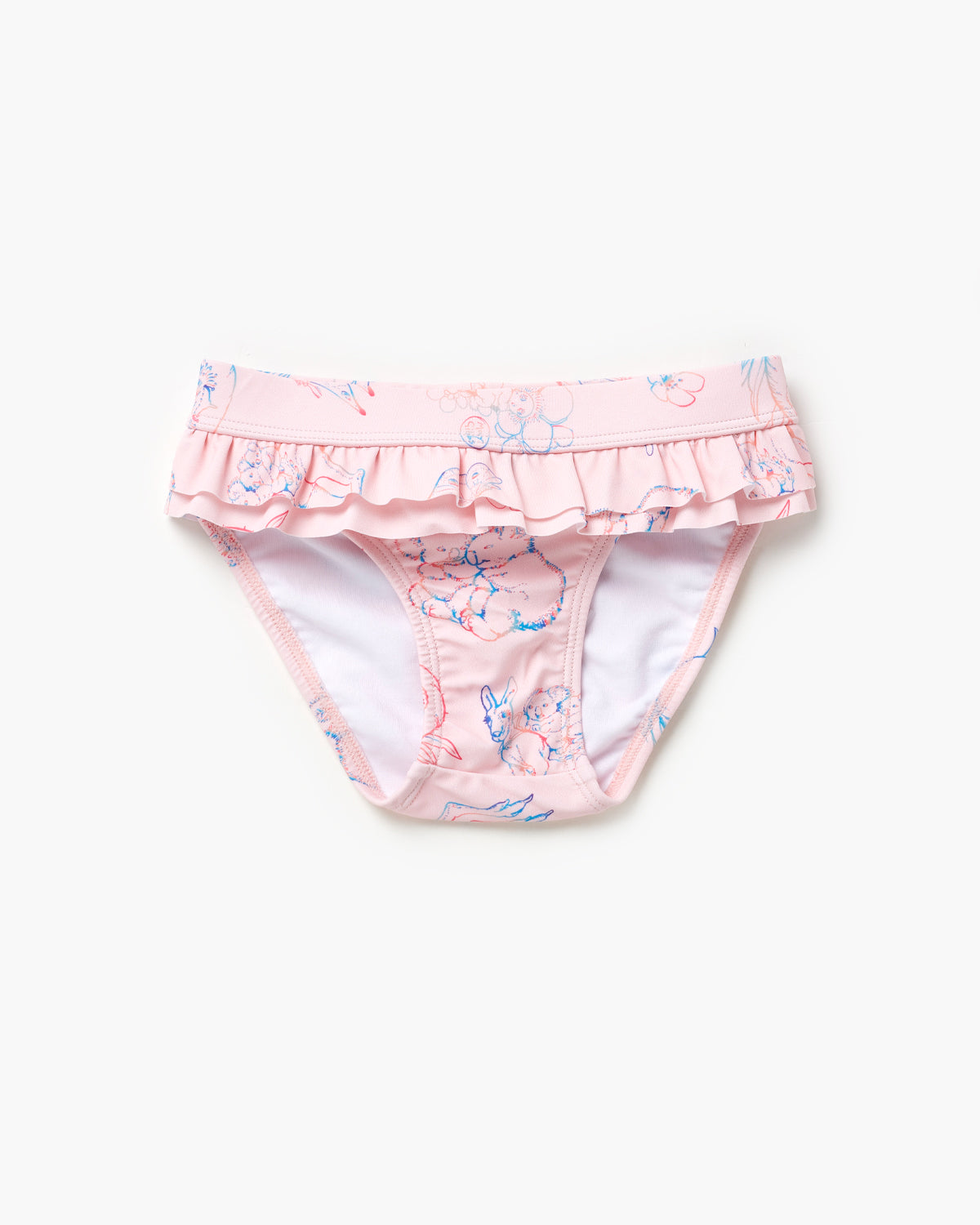 May Gibbs x Walnut Melbourne Magic Frill Brief Rainbows Pink