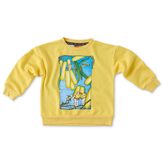 May Gibbs x Kip&Co Blue Skies Kids Sweater