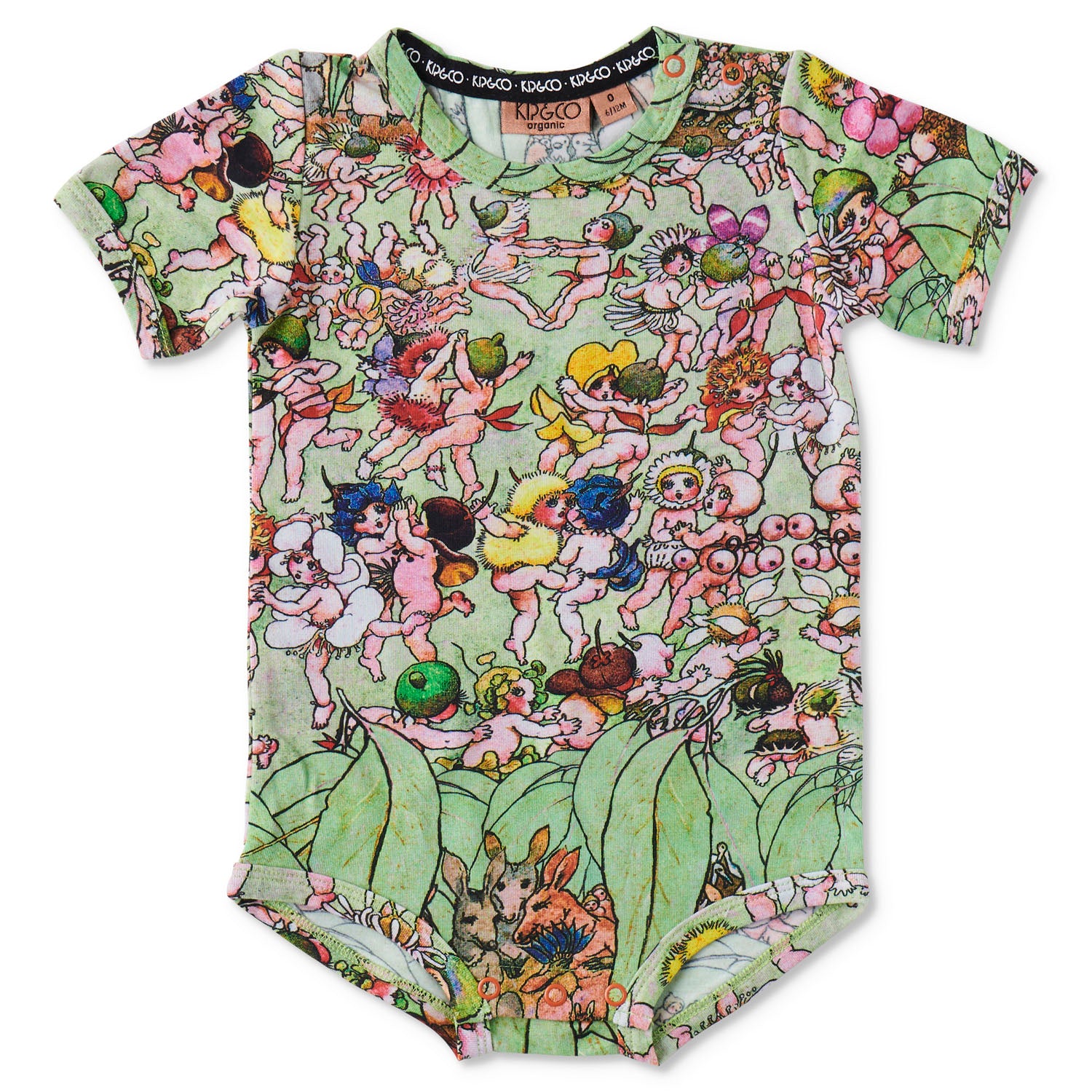 May Gibbs X Kip&Co Bush Dance Organic Short Sleeve Romper