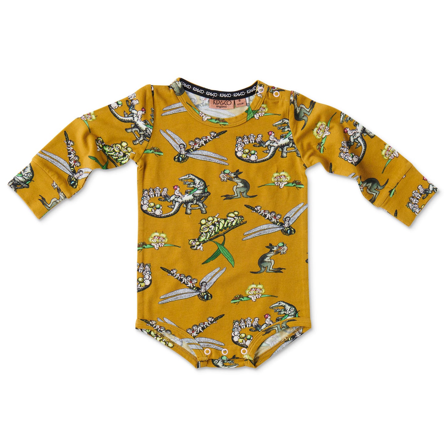 May Gibbs X Kip&Co Desert Daycare Organic Long Sleeve Romper