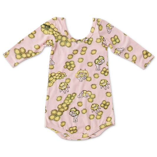 May Gibbs X Kip&Co Wattle Dance Pink Body Suit