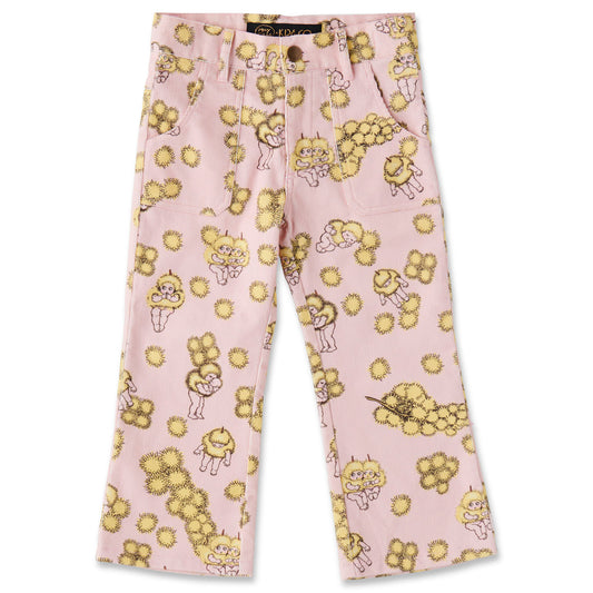 May Gibbs X Kip&Co Wattle Dance Pink Corduroy Flares