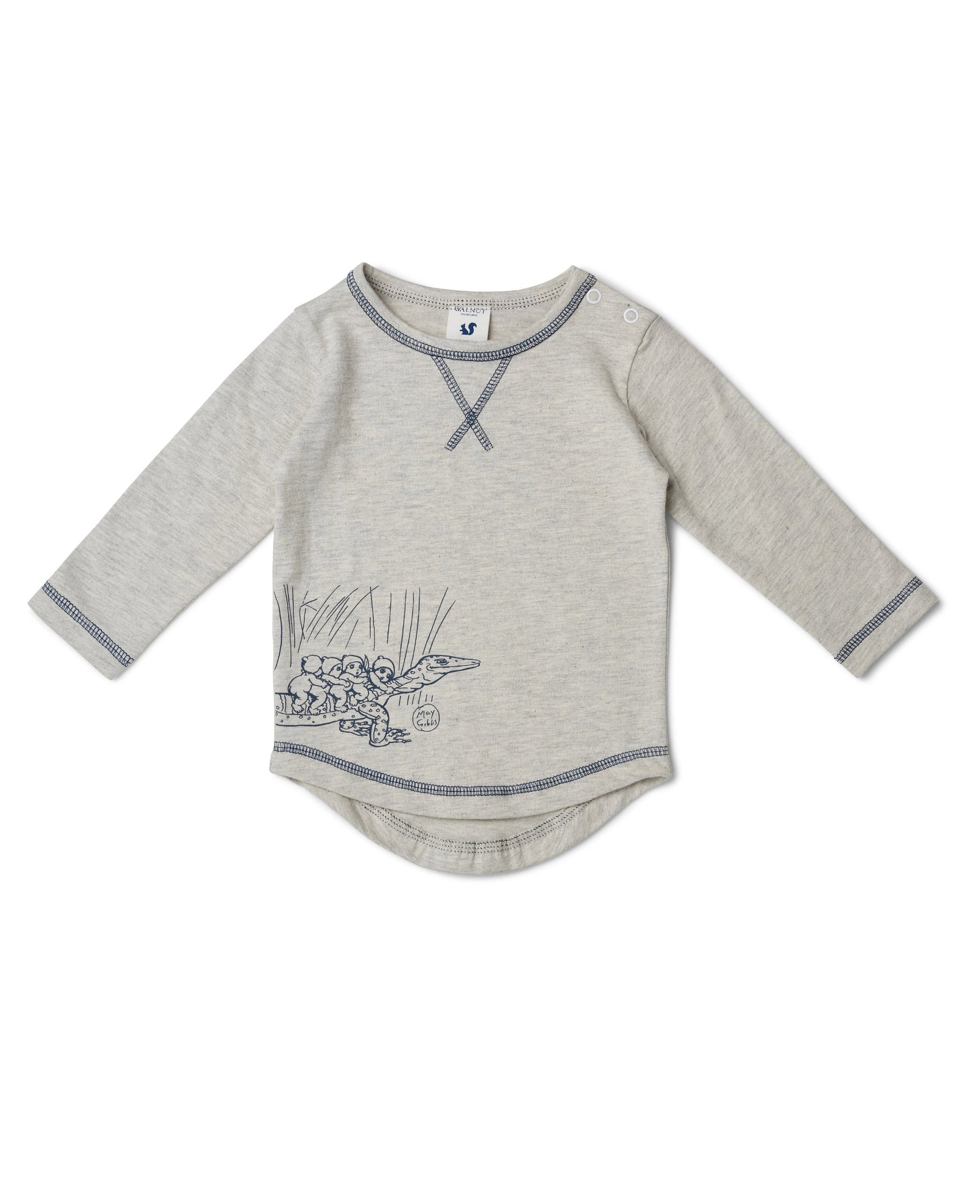 May Gibbs x Walnut Melbourne Leo Long Sleeve Tee Mr Lizard