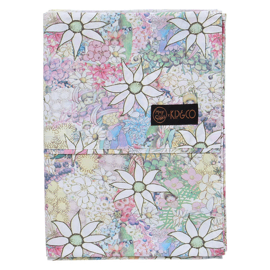 May Gibbs x Kip&Co Flora & Fauna Organic Cotton Flat Sheet