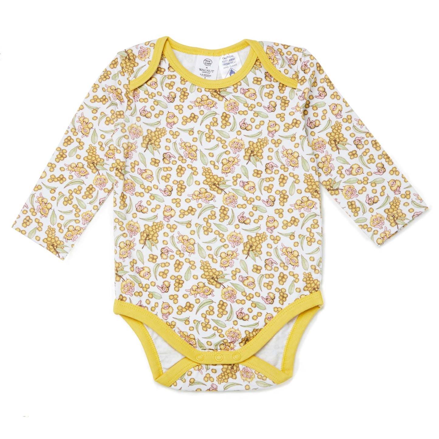 May Gibbs x Walnut Melbourne Winter Onesie Wattle Baby