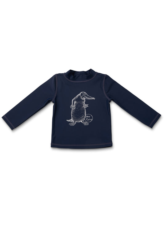 May Gibbs x Walnut Melbourne Cisco Long Rashie Platypus Navy