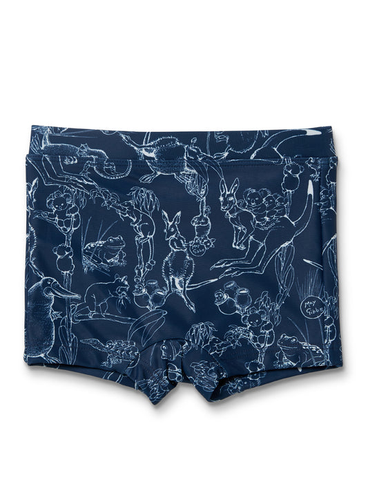 May Gibbs x Walnut Melbourne Molly Short Bush Dance Navy