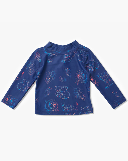 May Gibbs x Walnut Melbourne Cisco Long Rashie Rainbows Navy