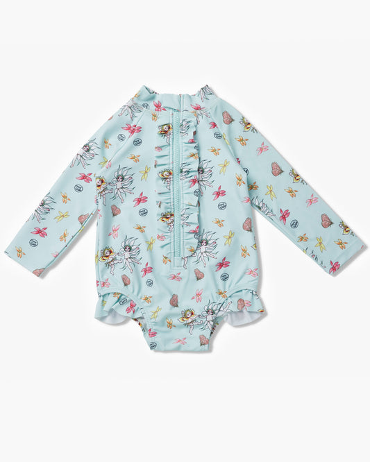 May Gibbs x Walnut Melbourne Prue Long Sleeve Bather Lullaby