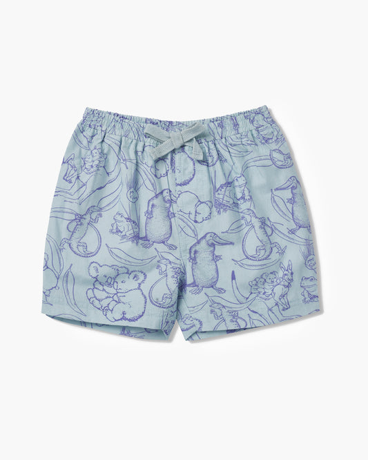 May Gibbs x Walnut Melbourne Xander Short - Wildlife Blue