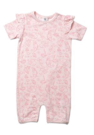 May Gibbs x Walnut Melbourne Rose Frill Romper - Bush Blooms