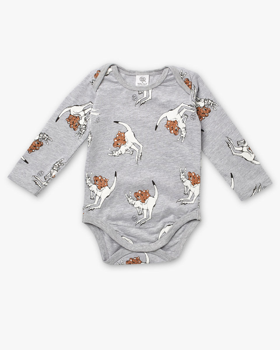 May Gibbs x Walnut Melbourne Winter Onesie Joey Grey