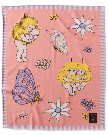 May Gibbs x Kip&Co Flora & Fauna Cotton Knitted Blanket